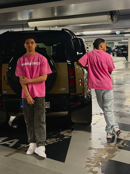 PUR3GR1T Pink Tee